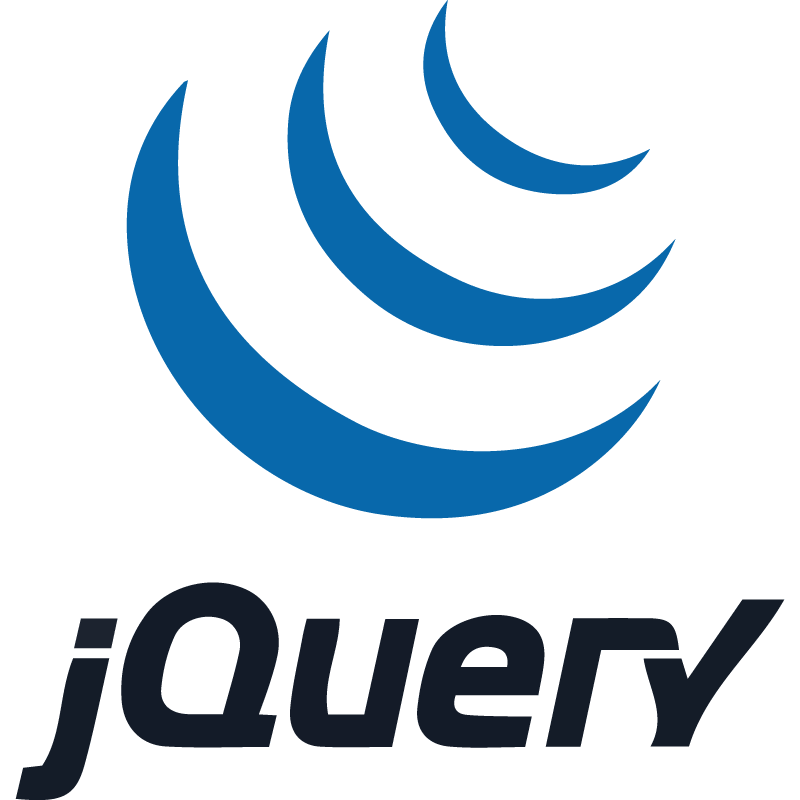 JQuery nos permite hacer desarrollos básicos y estables en JS Logo JQuery