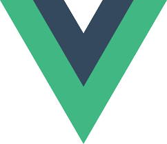 Utilizamos Vue.js para nuestros desarrollos con JS de menor tamaño Logo Vue JS